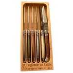 6 couteaux Mineral Mix et coffret bois Jean Dubost